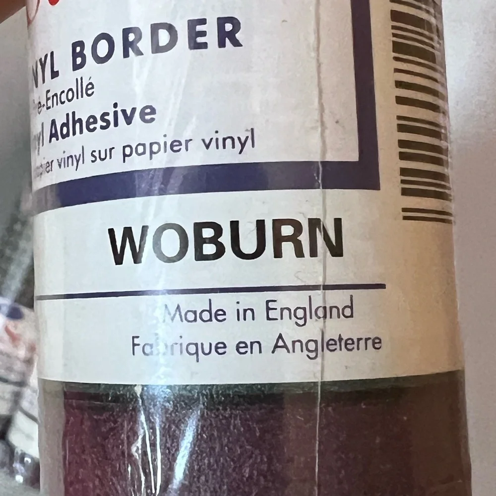 (4) DECORATIVE DESIGN Prepasted Vinyl Border England Woburn 5.5yds Ea BD425
